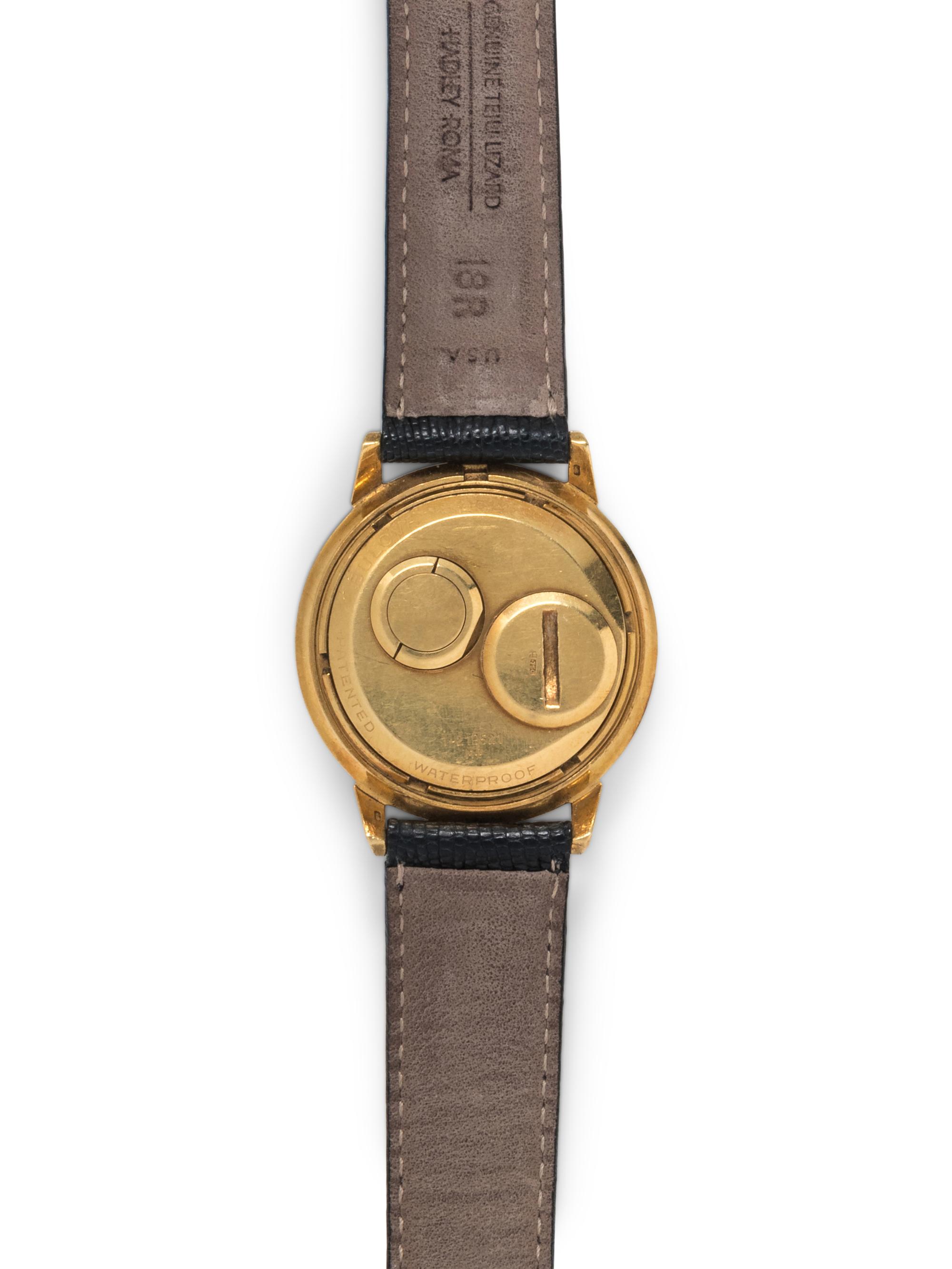 BULOVA, 18K YELLOW GOLD 'ACCUTRON' WRISTWATCH