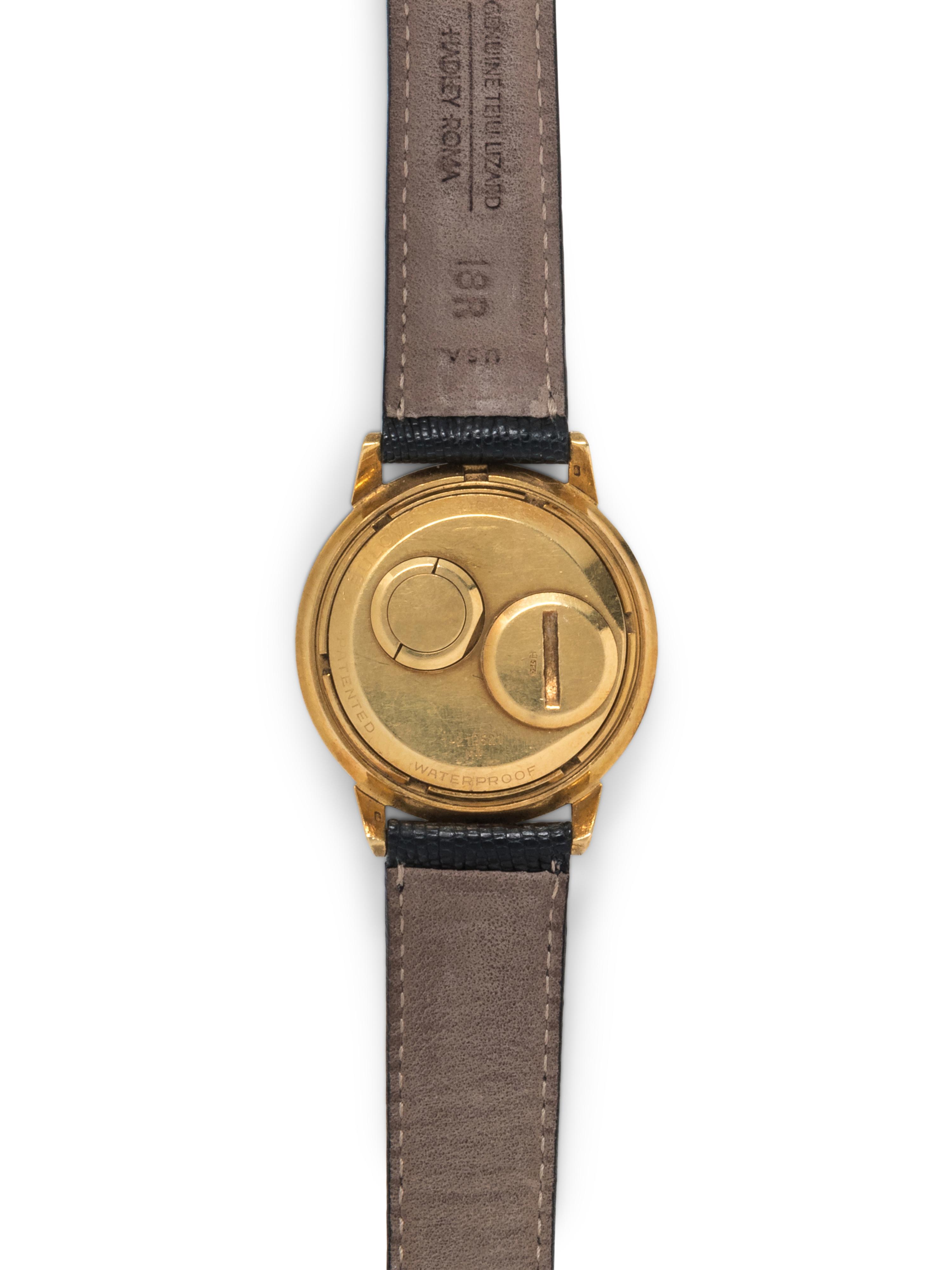 BULOVA, 18K YELLOW GOLD 'ACCUTRON' WRISTWATCH
