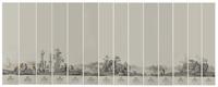 A Complete Set of Fourteen Zuber et Cie. La Cote de Villefranche Wallpaper Panels