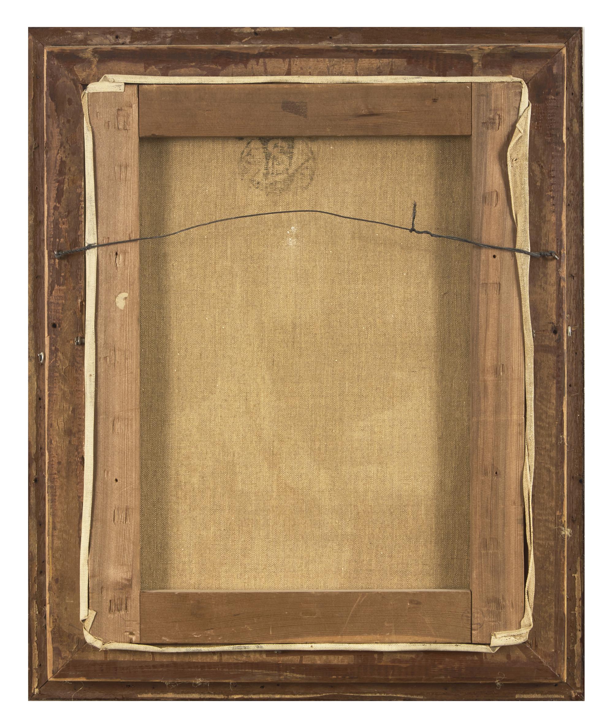 American School 20th century, Portrait of a Man with Ship