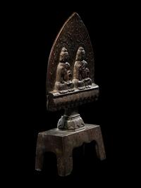A Chinese Bronze Votive Figure of Buddha
