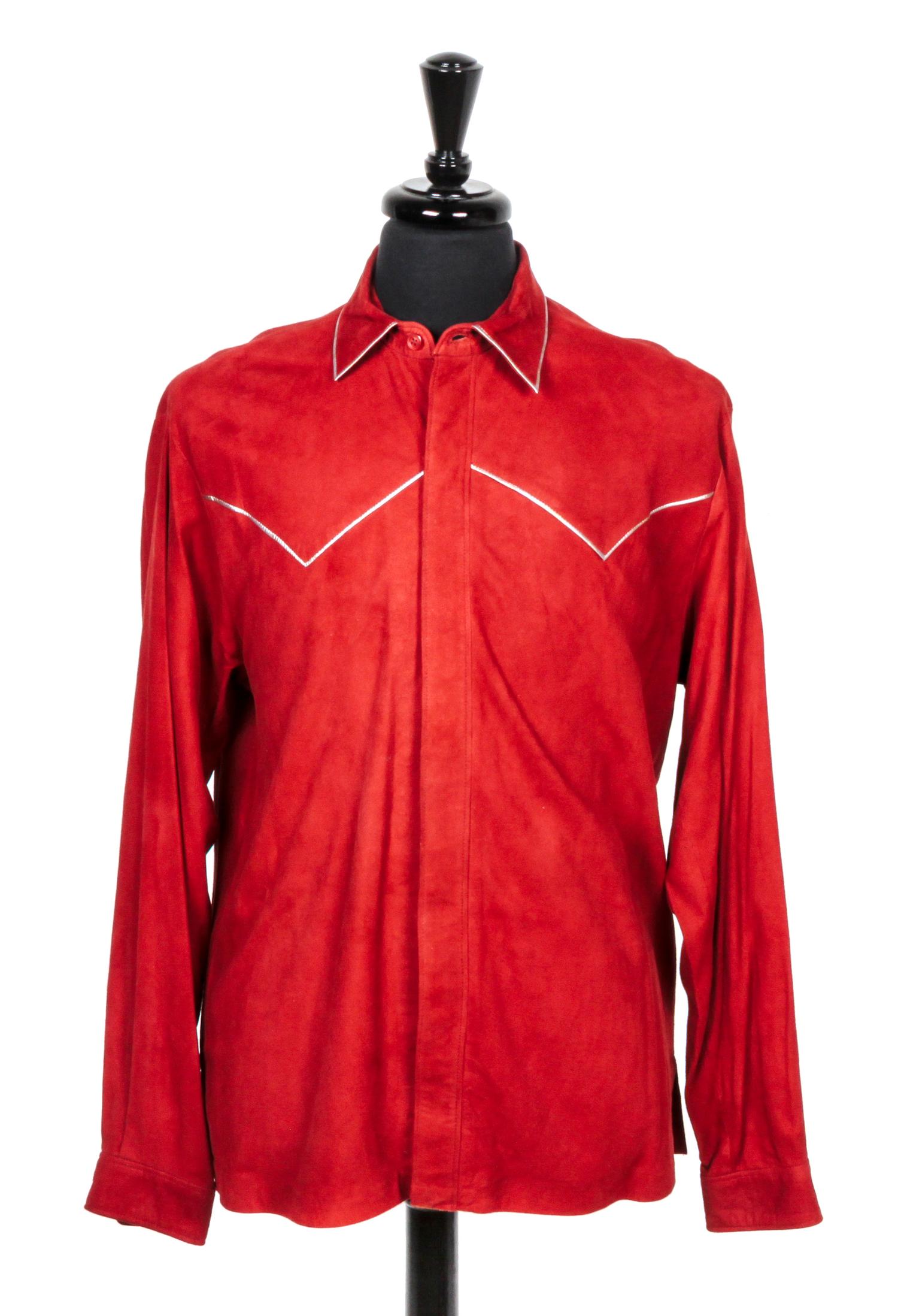 A Group of Western Style Clothing, Salamander Leathers, Santa Fe, New Mexico Size 40.