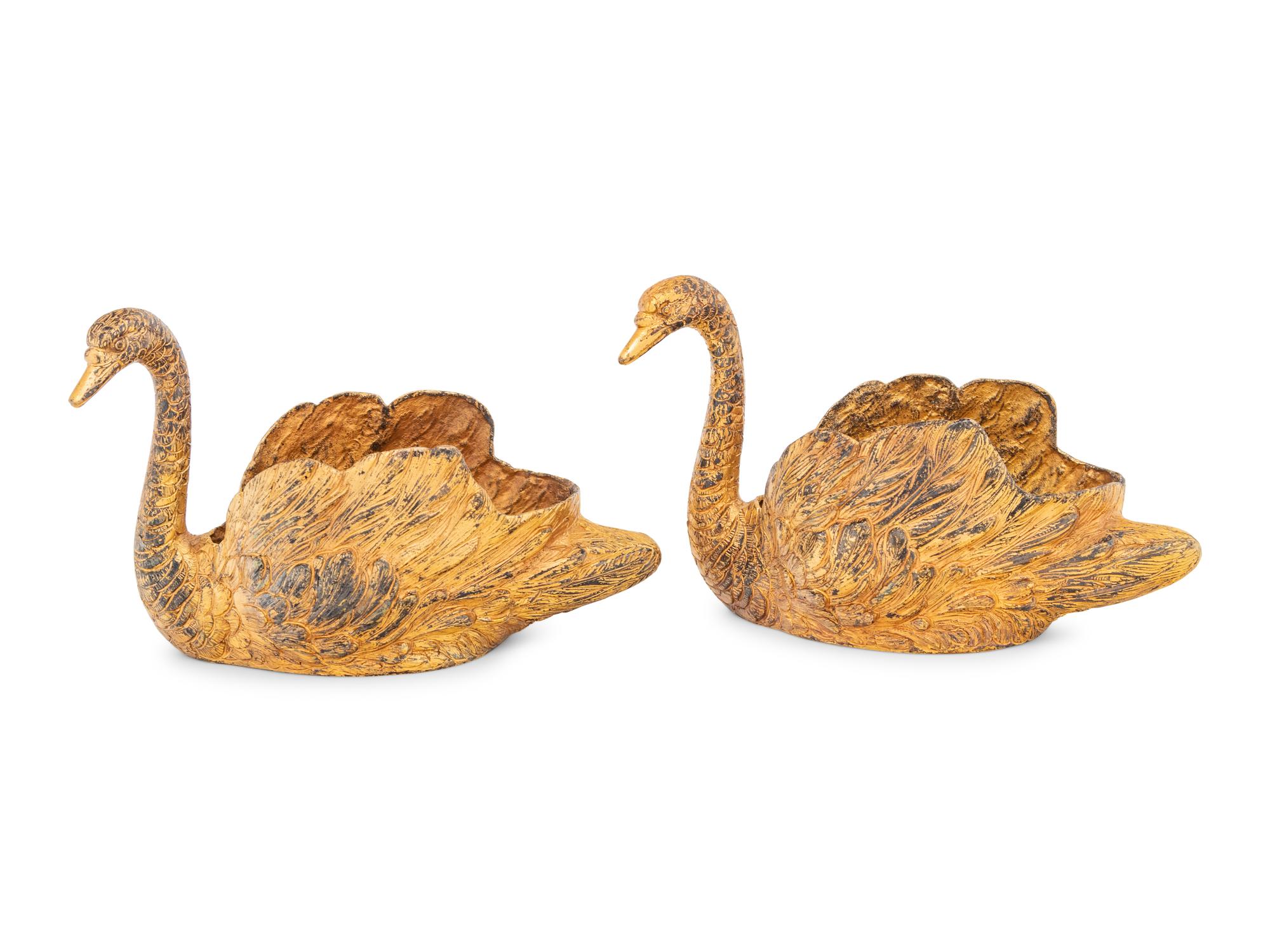 A Pair of Italian Silver-Gilt Table Articles