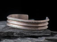 Navajo Arts and Crafts Guild Silver Cuff Bracelet