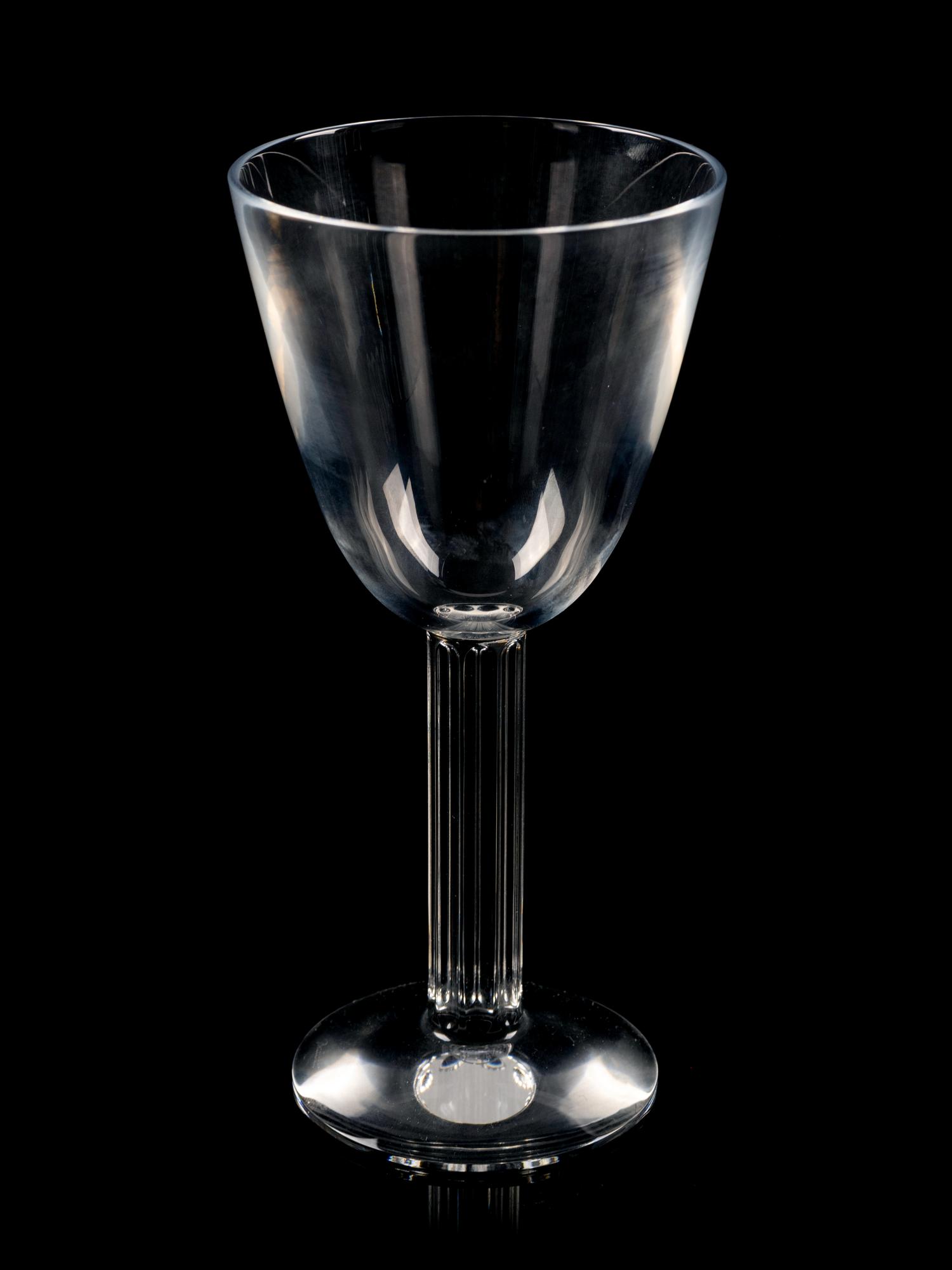 A Set of Twelve Baccarat Lyra Water Goblets