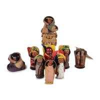 Group of Pocket Size Skookum Dolls, PLUS