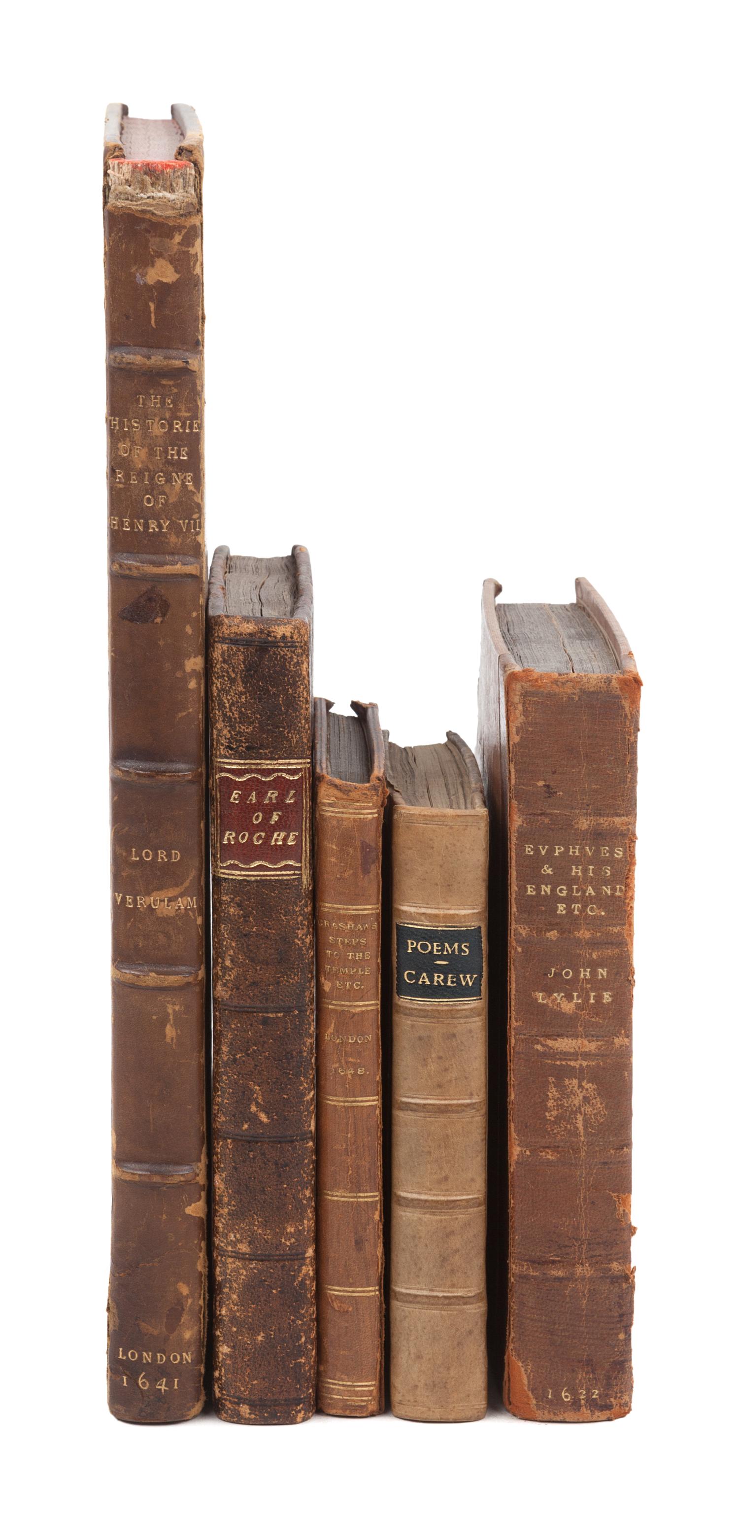 [ENGLISH LITERATURE & HISTORY]. A group of 5 works, comprising: