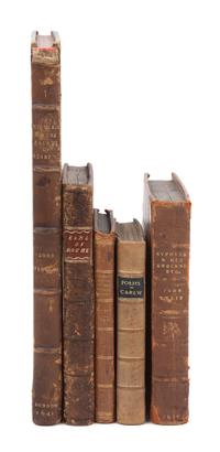 [ENGLISH LITERATURE & HISTORY]. A group of 5 works, comprising: