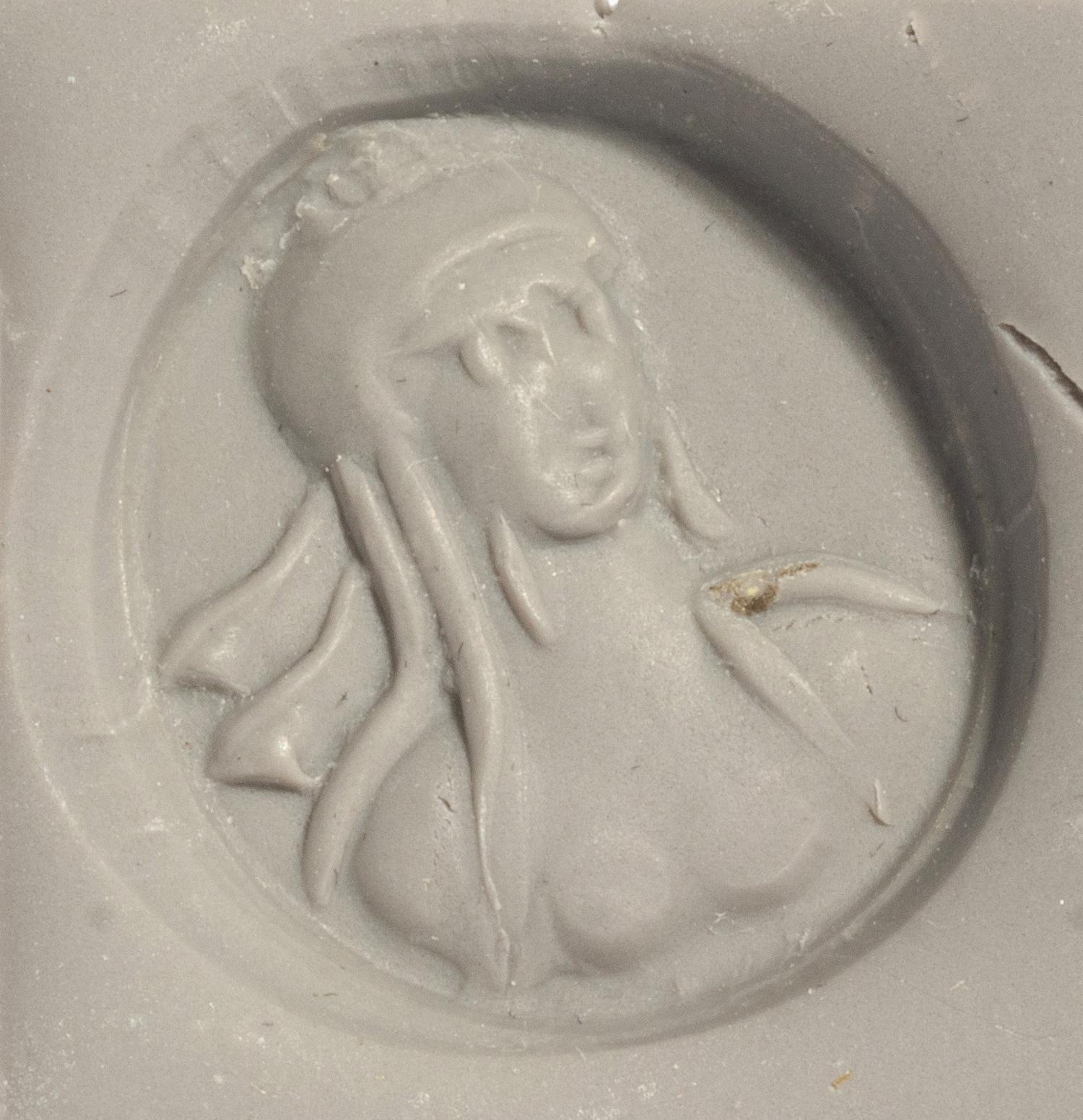 A Sasanian Red Jasper Stamp Seal