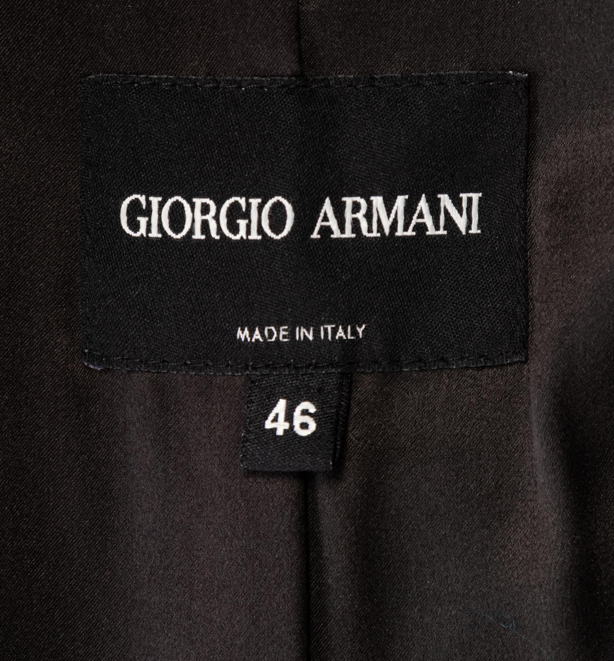 Giorgio Armani Trimmed Fur and Leather Coat