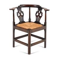 A George II Oak Corner Chair