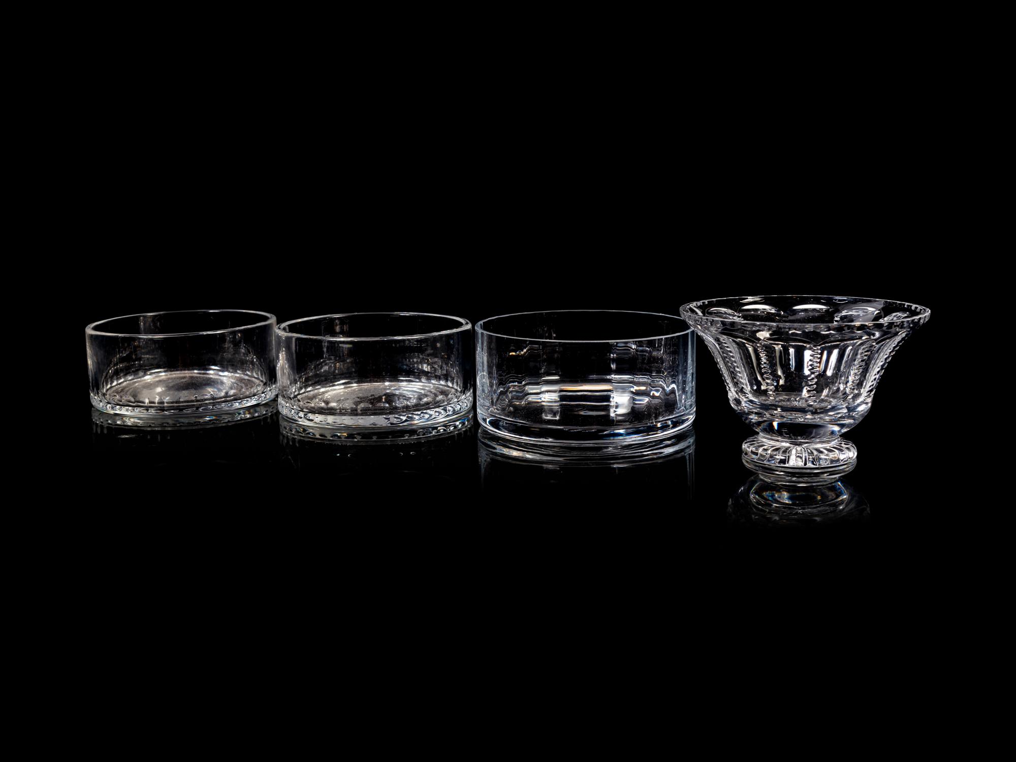 Four William Yeoward Glass Bowls