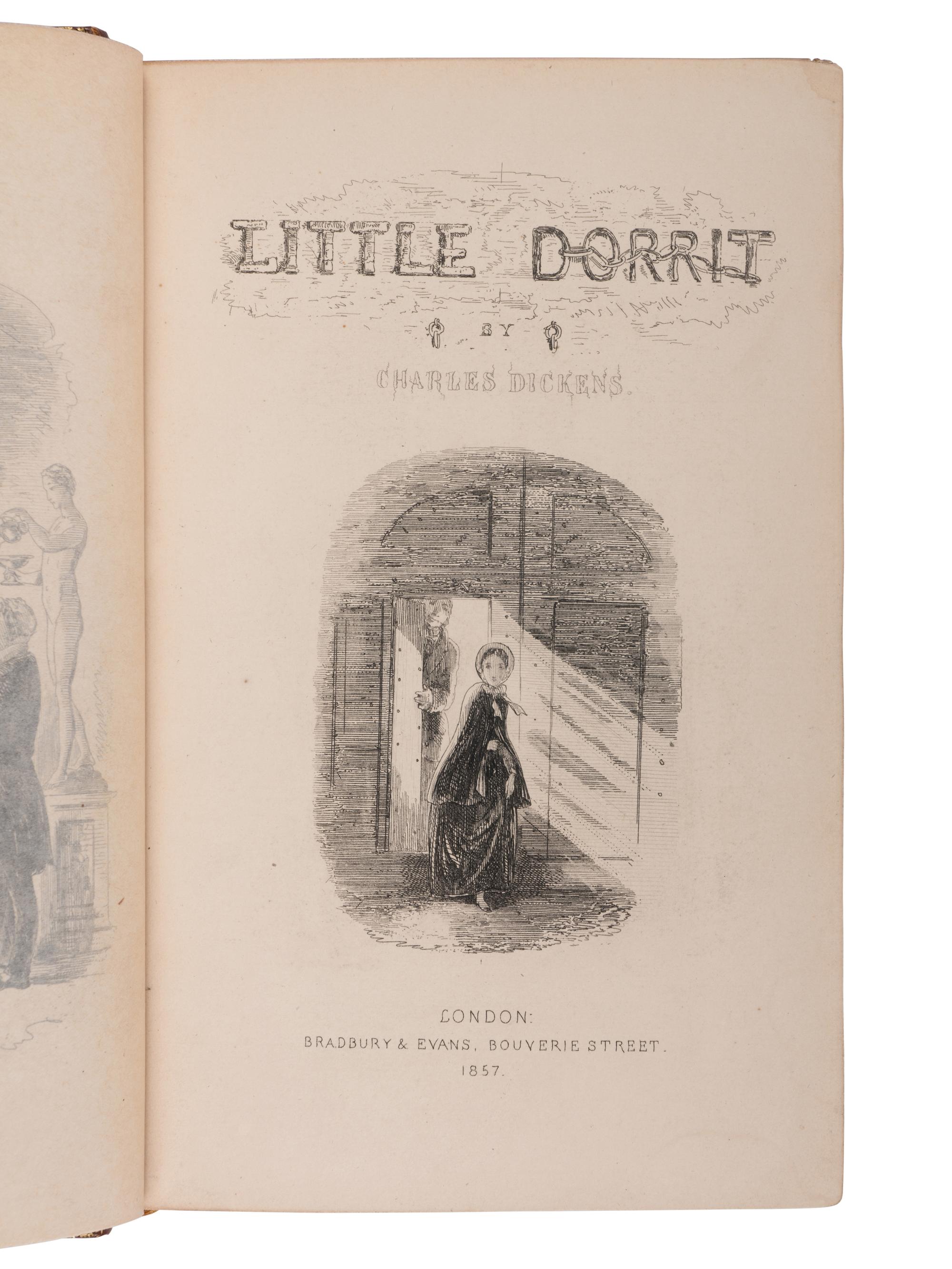 DICKENS, Charles (1812-1870). Little Dorrit . London: Bradbury & Evans, 1857.