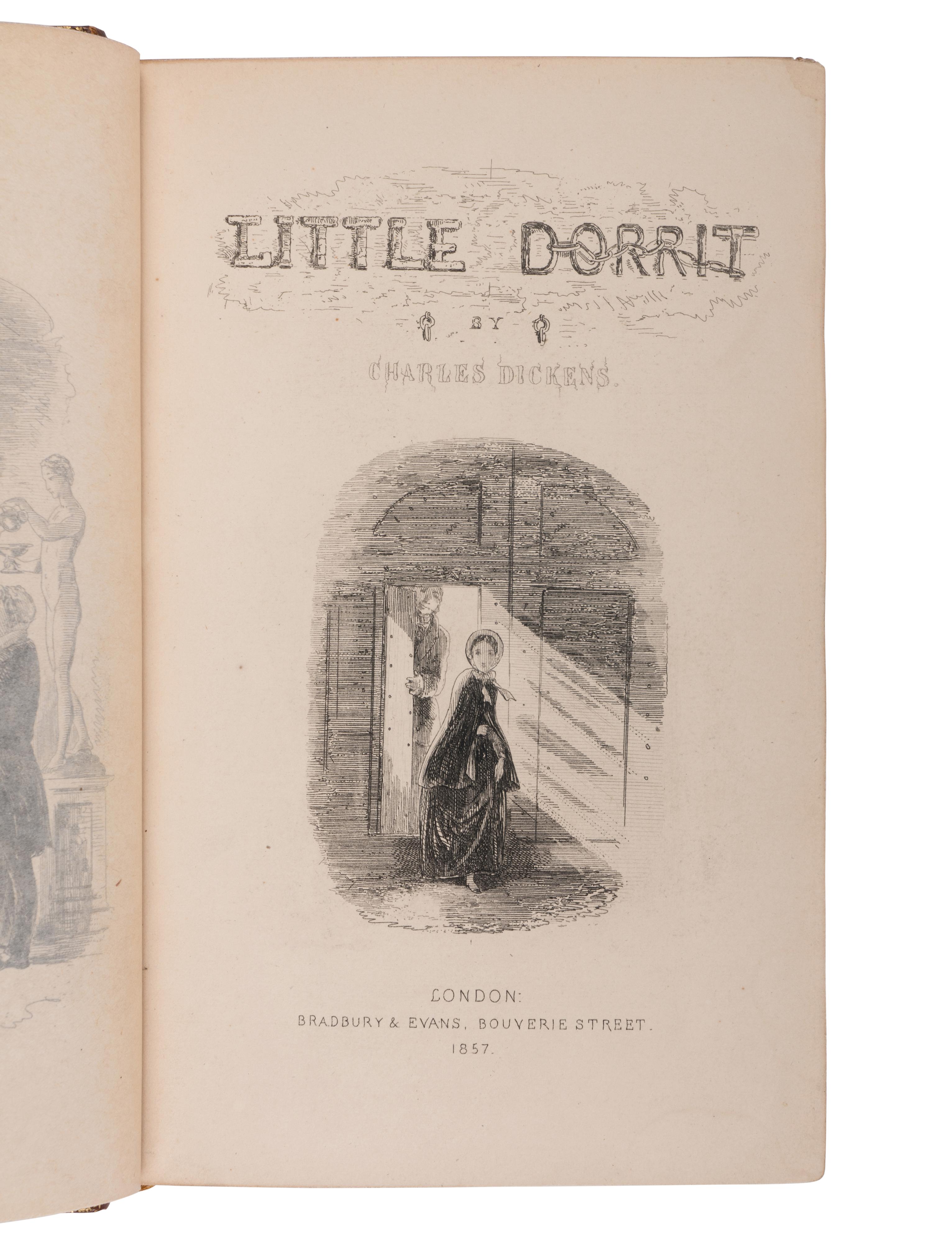 DICKENS, Charles (1812-1870). Little Dorrit . London: Bradbury & Evans, 1857.