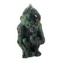 A Carved Ruby Zoisite Figure of a Monkey