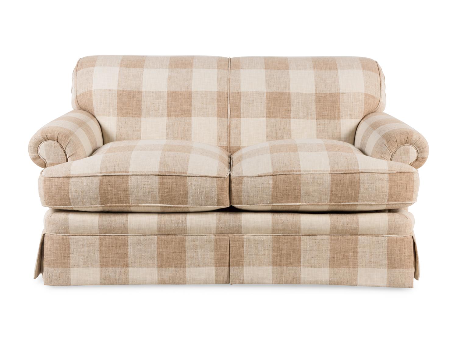 A Contemporary Two-Cushion Sofa