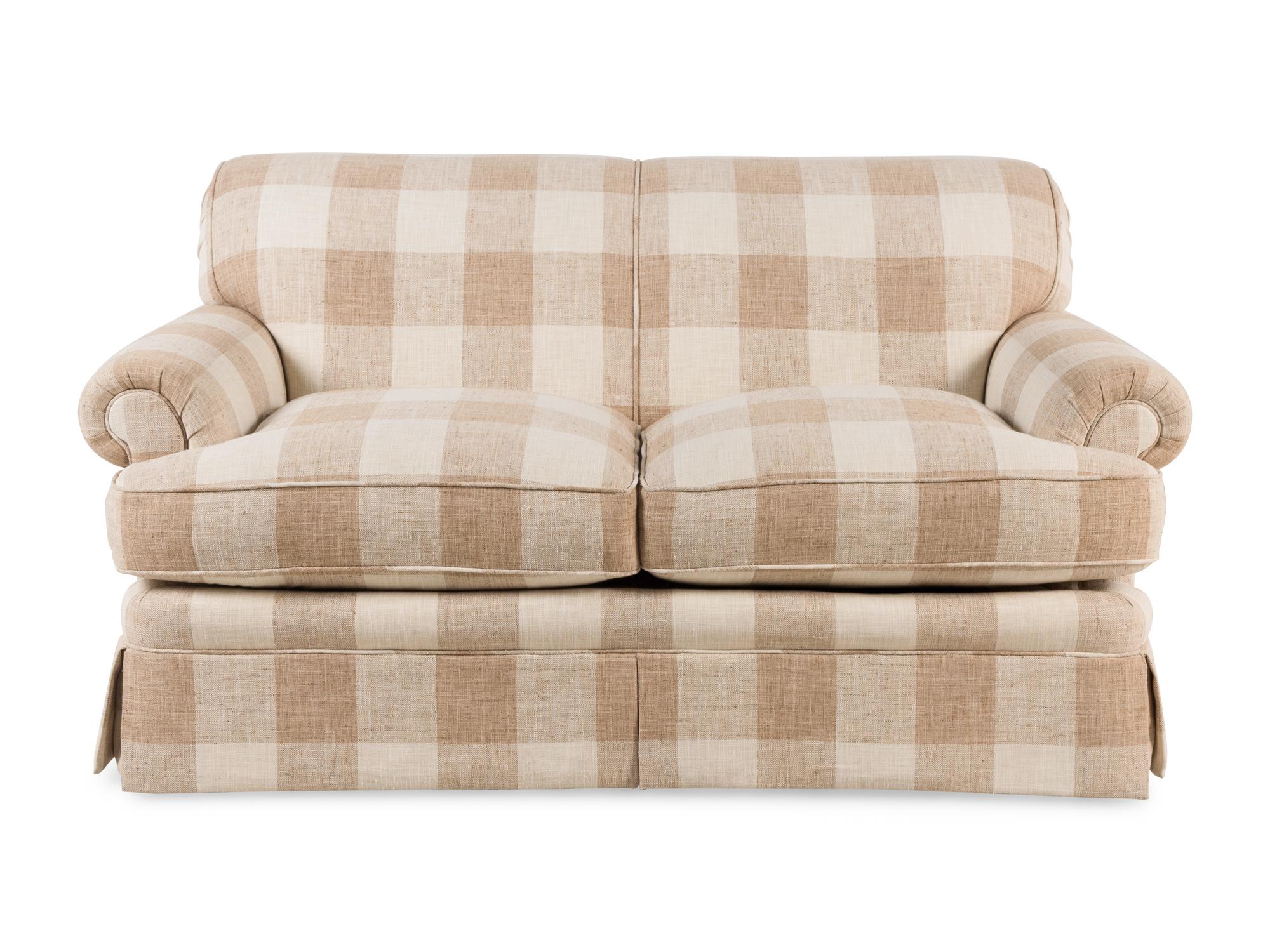 A Contemporary Two-Cushion Sofa
