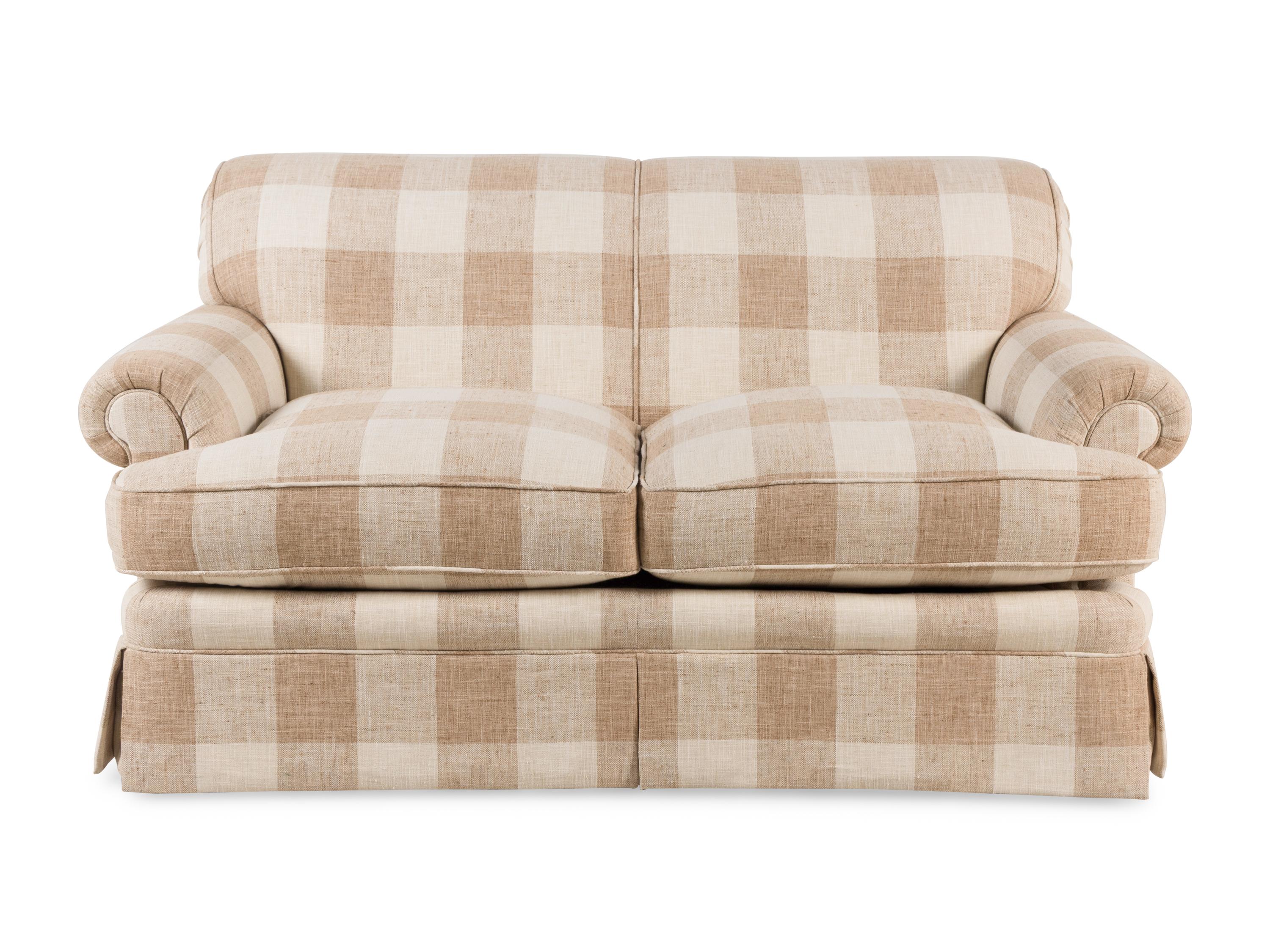 A Contemporary Two-Cushion Sofa