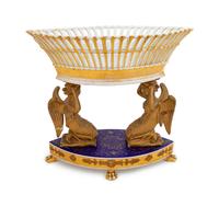 A Paris Porcelain Figural Corbeille