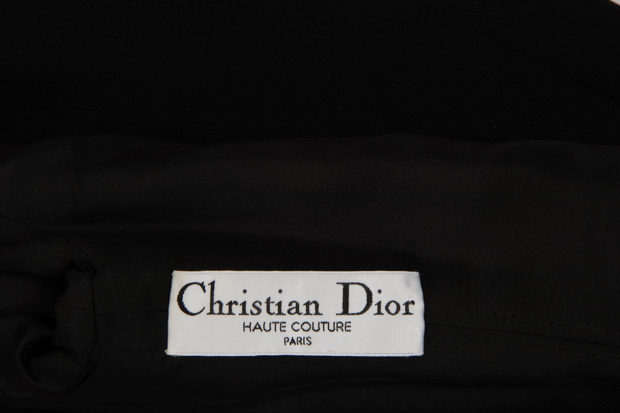 Christian Dior Haute Couture Wool Dress with Gathered Silk Chiffon, Spring/Summer 2007