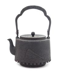 A Japanese Cast Iron Teapot Height 9 1/2 inches. — DATED 1924