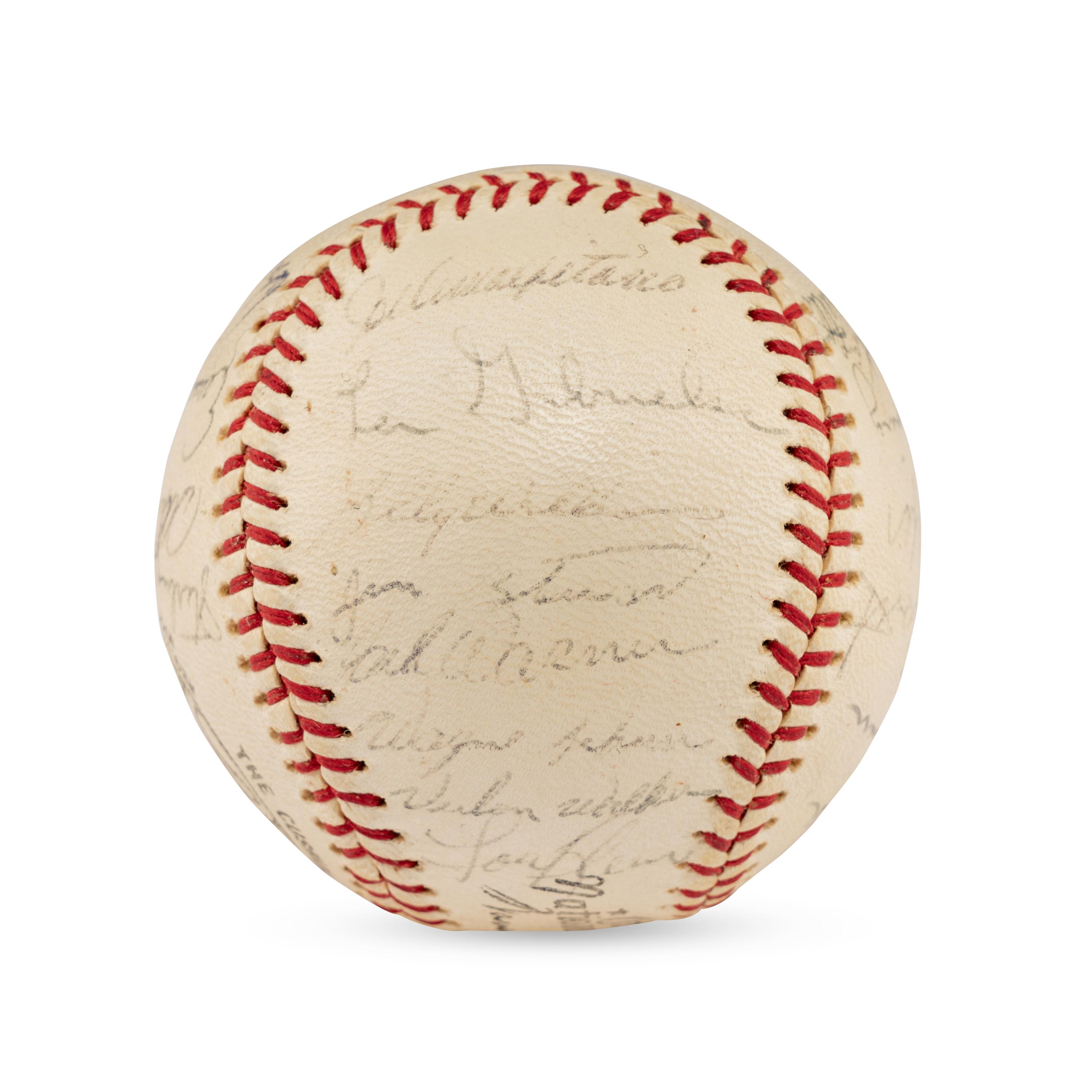 A 1964 Chicago Cubs Team Signed Autograph Baseball