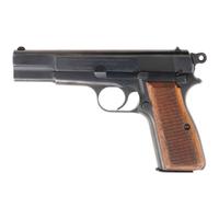 **Post-War and Post Occupation Belgian Browning Hi-Power with Holster and Two Matching Magazines