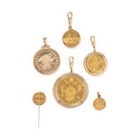 COLLECTION OF COIN JEWELRY