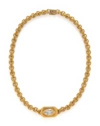 YELLOW GOLD AND DIAMOND NECKLACE