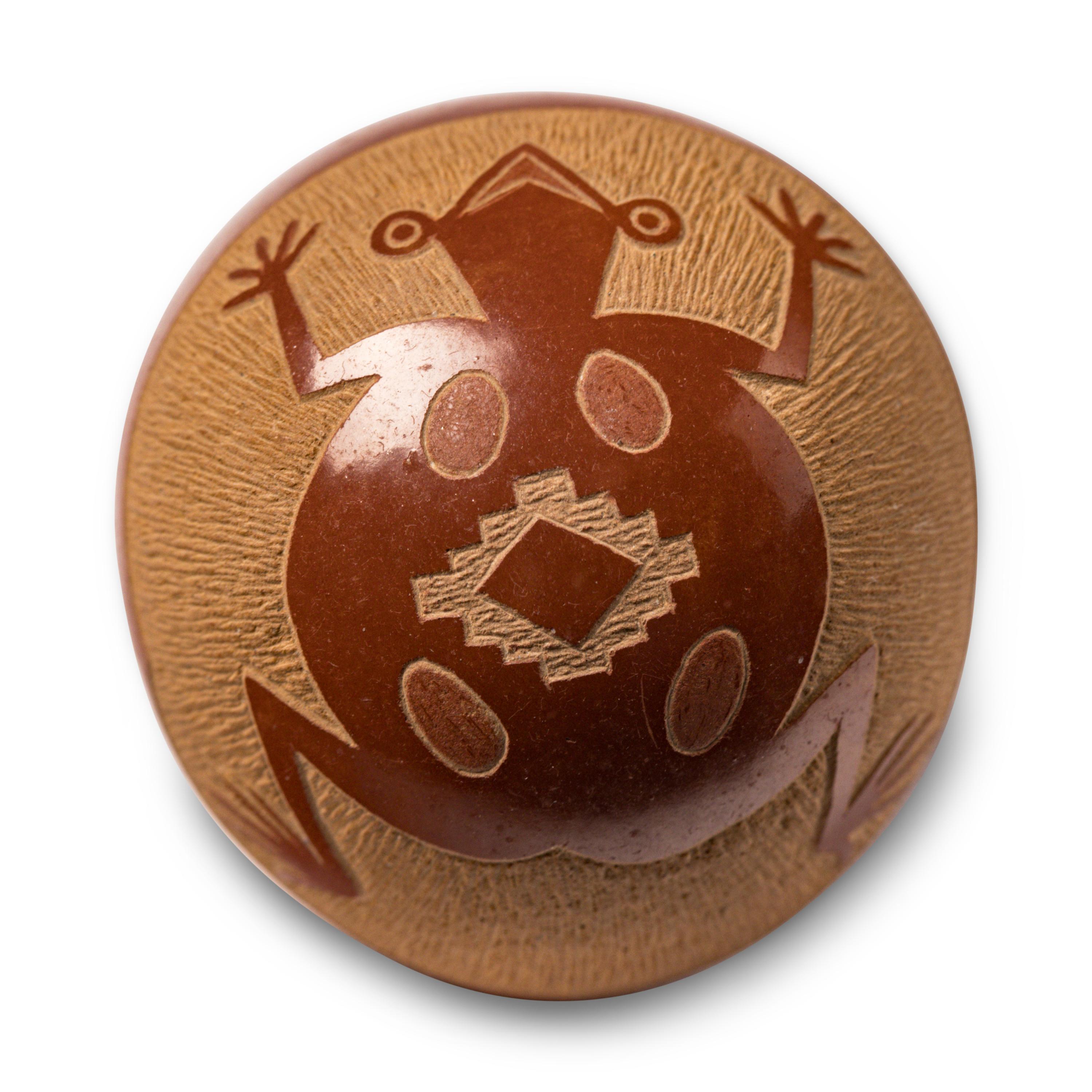 Joseph Lonewolf (Santa Clara, 1932-2014) — Miniature Sgraffito Redware Jar