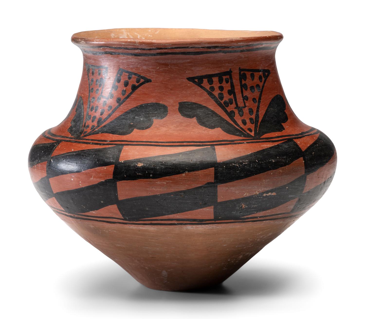 San Ildefonso Redware Pottery Jar
