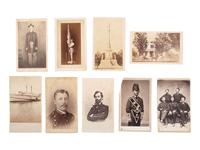 [CIVIL WAR]. A collection of late 19th-century photographs, mostly CDVs, including Civil War subjects.