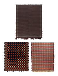 Three Cotton and Wool Jacquard Coverlets