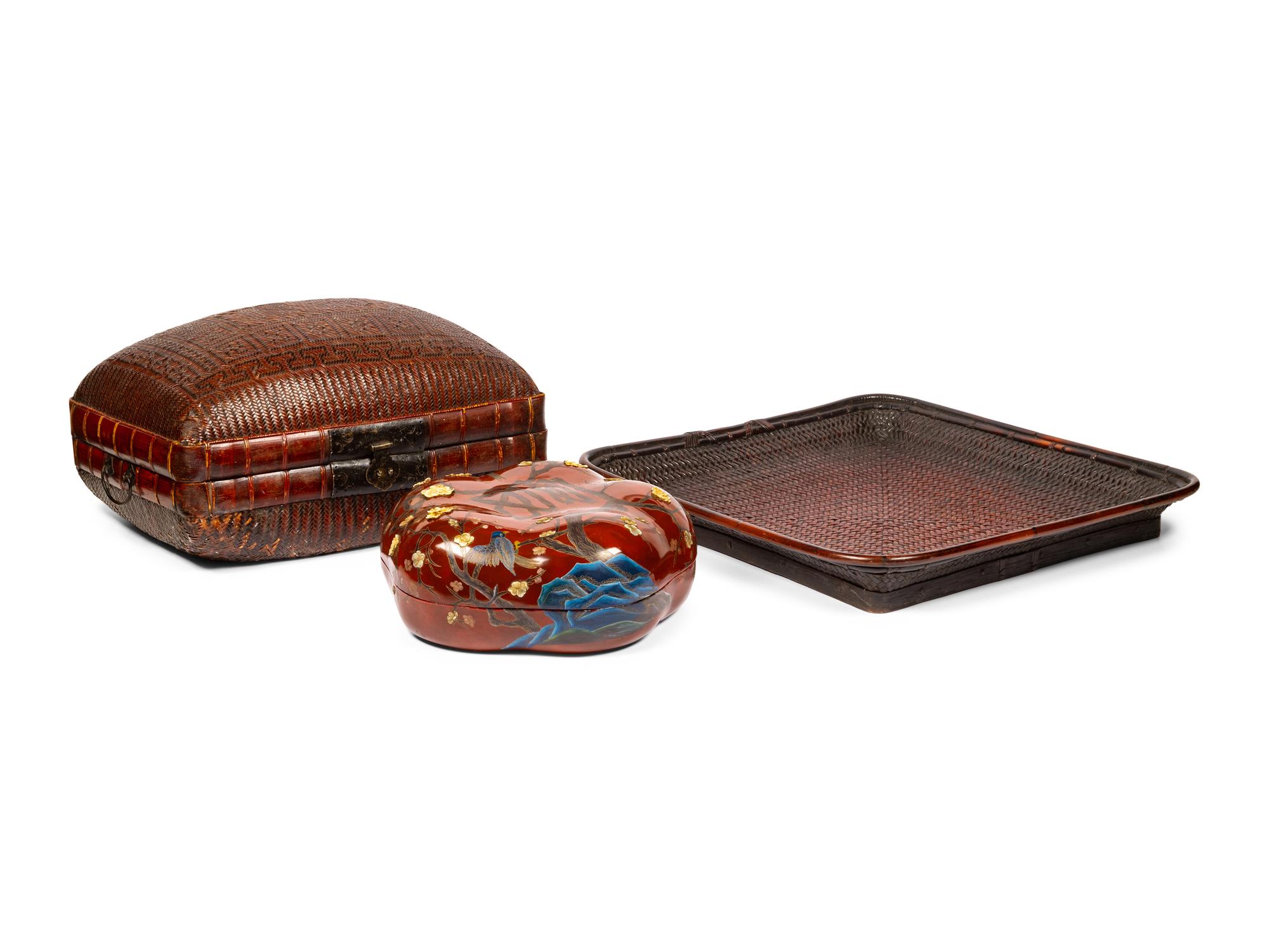 Three Chinese Bamboo and Wood Articles