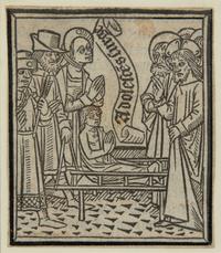 A group of four prints depicting religious imagery