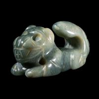 A Costa Rican Jade Jaguar Pendant