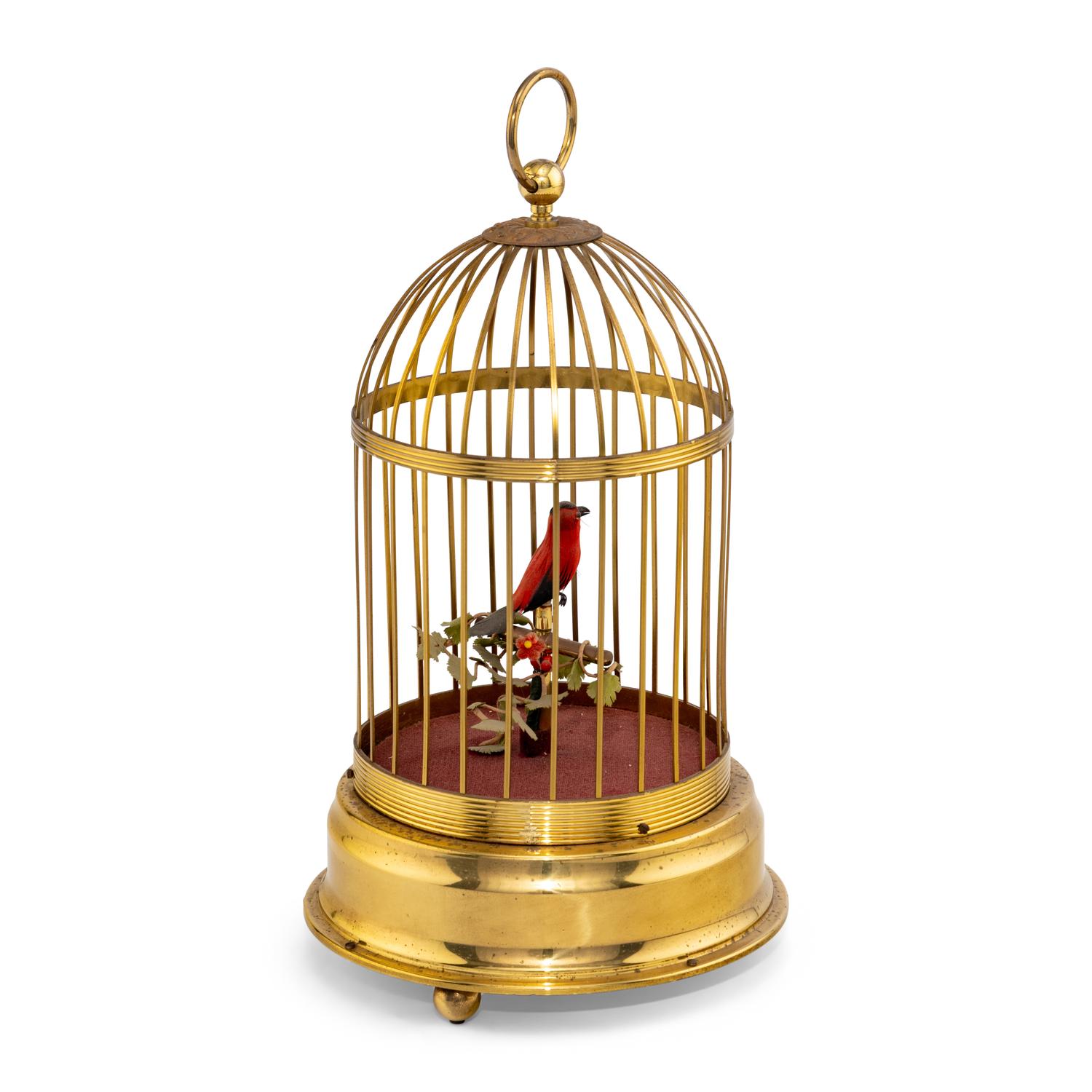 A German Brass Singing Bird Automaton
