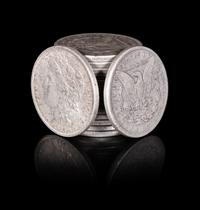 A Group of Sixteen United States 1884-O Morgan Silver Dollar Coins
