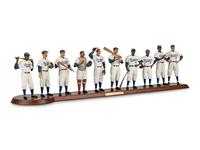 A 1955 Brooklyn Dodgers Danbury Mint Figure Display