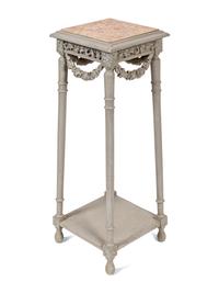 A Louis XVI Style Grey-Painted Jardinière Stand