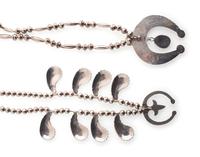 Navajo Silver Squash Blossom and Naja Necklaces