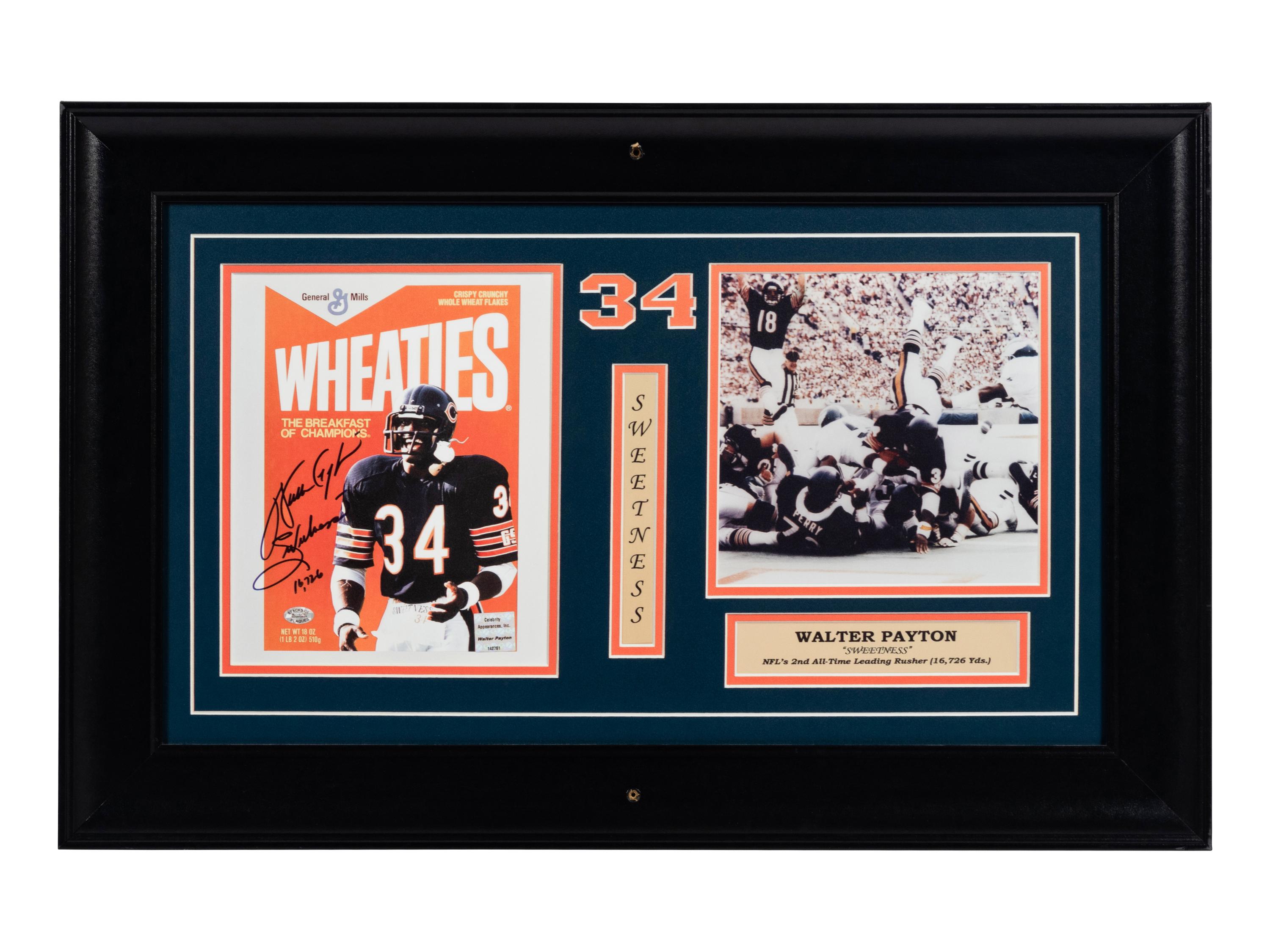 A Group of Walter Payton Decorative Items Formerly Displayed at Mike Ditka's Restaurant