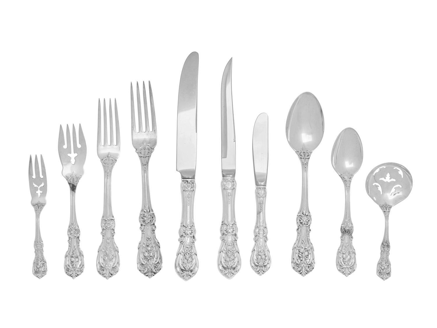 A Reed & Barton Francis I Silver Flatware Service