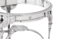 A Pair of French Silver Twin Salts