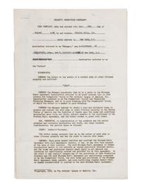 [Literature] Maugham, W. Somerset. Typed Document, signed