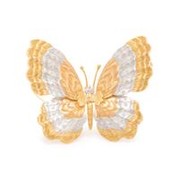 BUCCELLATI, TRICOLOR GOLD BUTTERFLY BROOCH