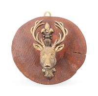 Four Bronze Elk Mounts