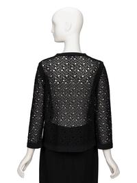 Chanel, Black Lace Knit Cardigan