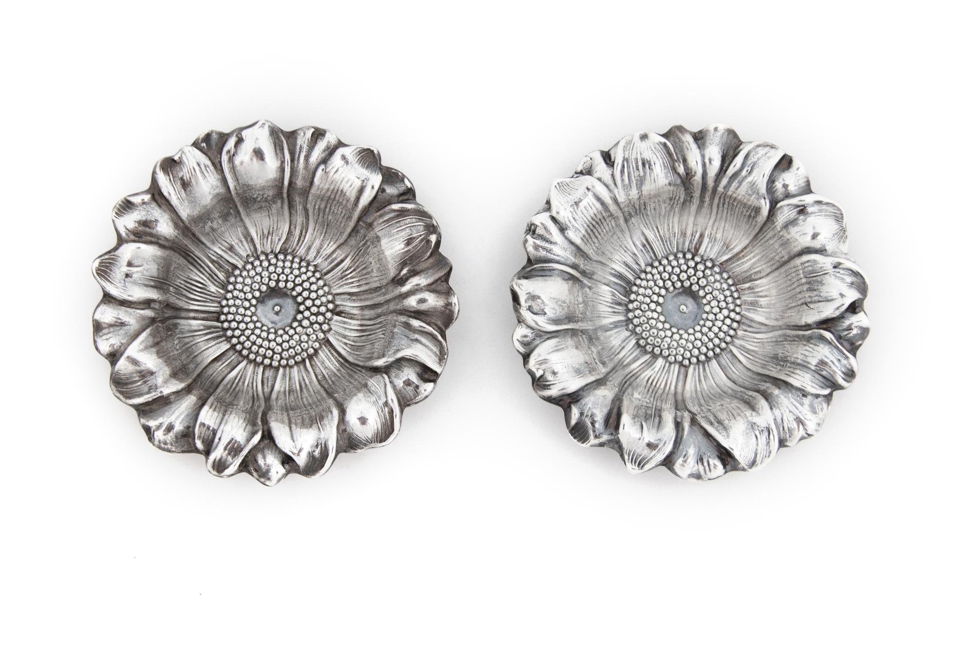 A Pair of Portuguese Silver Salt Cellars