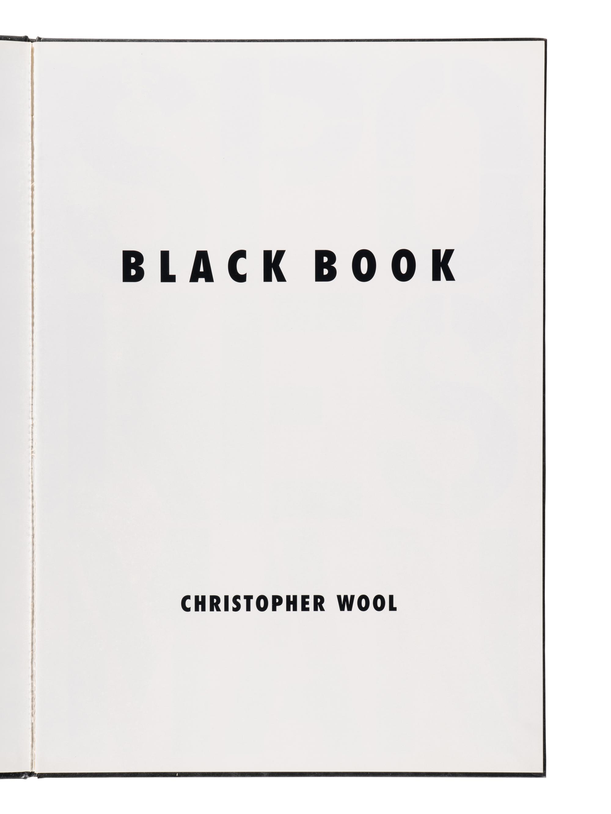 Black Book (complete set of 17 offset lithographs, with title and justification pages), 1989